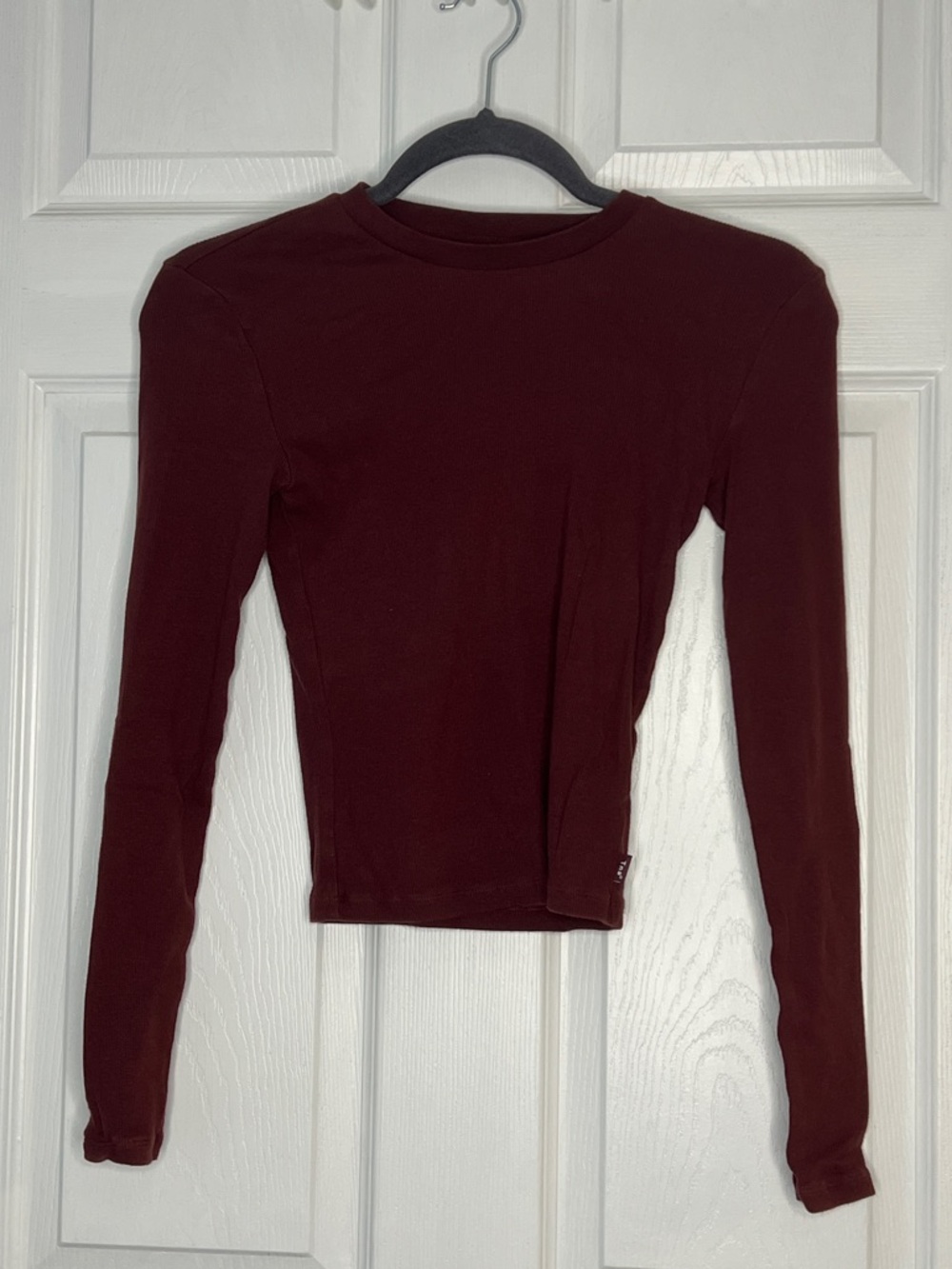 TNA Homestretch Long Sleeve Burgundy Shirt
